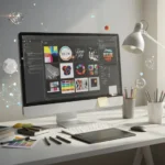 professional web designer creating ecommerce website