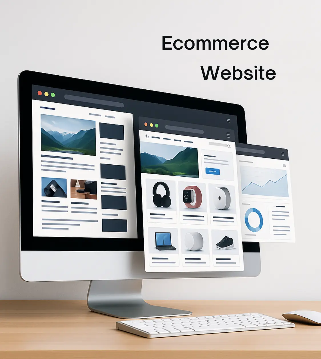 E-commerce website on a desktop screen – ecommerce website development cost in India