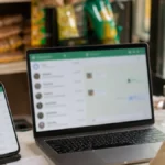 What is WhatsApp Business API – small business team inbox on laptop and phone