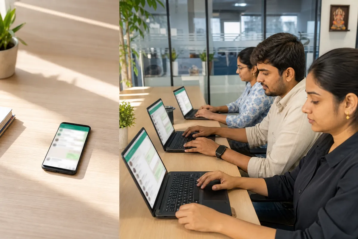 WhatsApp SIM binding rule – team answering one business number from a shared inbox on the WhatsApp Business API
